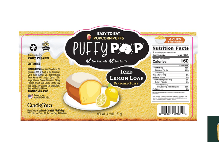 Gourmet Favorites Bundle - 4 Pack of Puffy Pop Popcorn Puffs