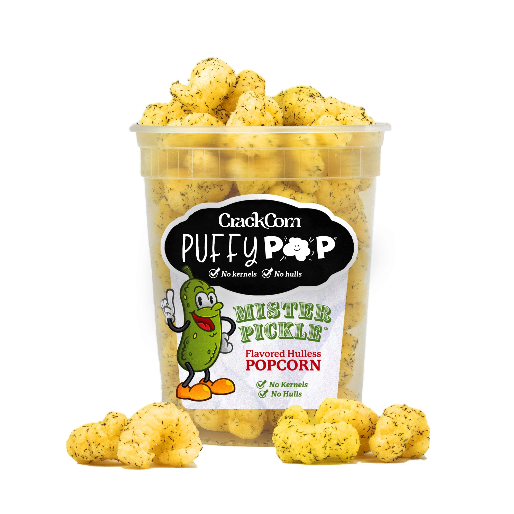 Mister Pickle Dill Puff Corn (Gluten-Free) | Puffy Pop® – Crack